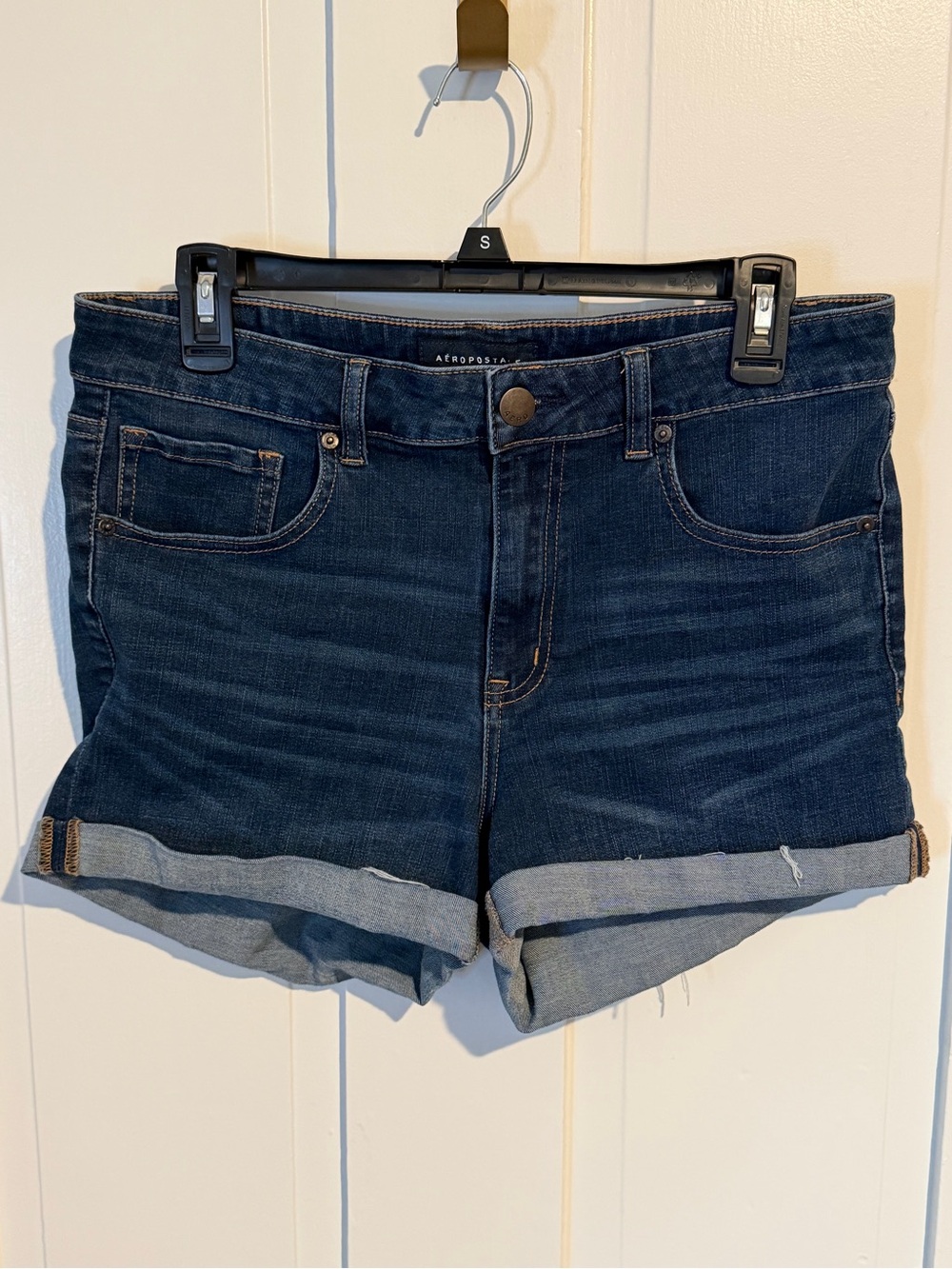 Aeropostale Women’s High Rise Midi denim short